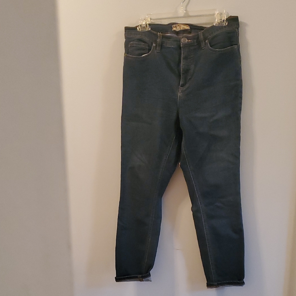 Free People Dark Blue Skinny Jeans